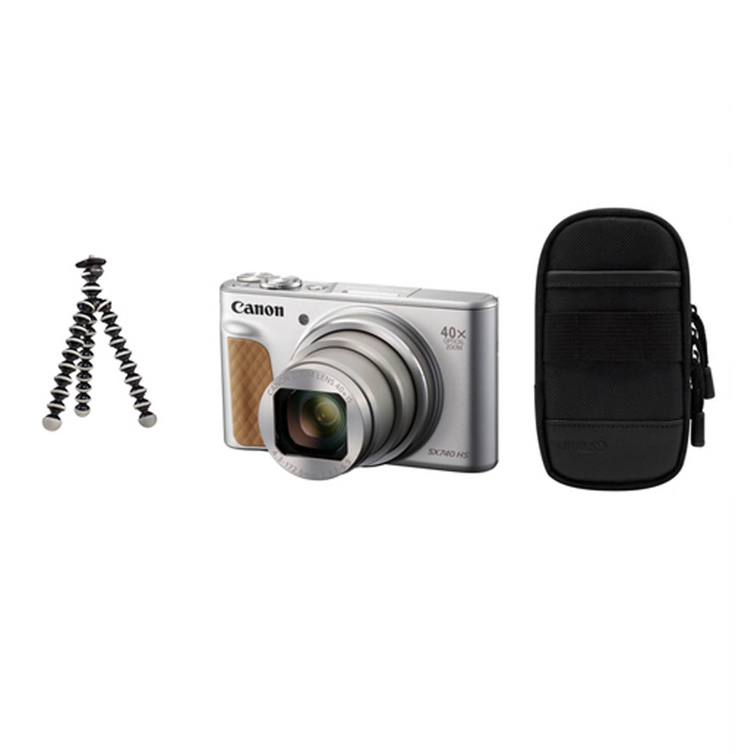 Canon PowerShot SX740 HS silber Lite Edition, Travel Kit