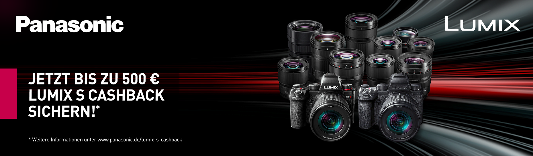 PANASONIC LUMIX S CASHBACK-AKTION: 22.05. - 02.10.2023