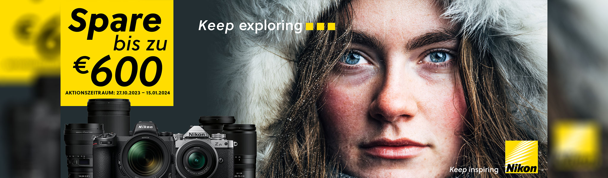 NIKON WINTER SOFORTRABATT: 27.10.2023 - 15.01.2024