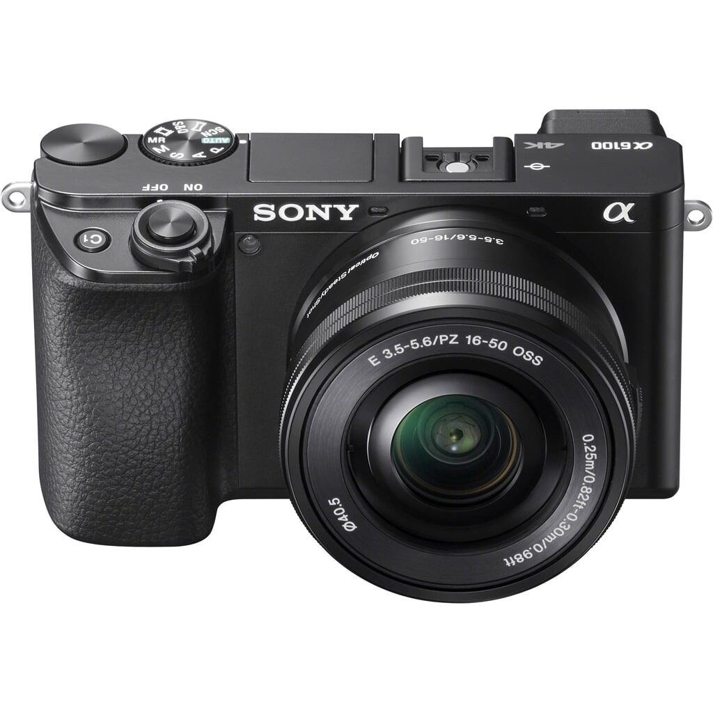 Sony Alpha 6100 schwarz + 16-50mm 1:3,5-5,6 E PZ OSS + DJI Ronin SC Einhandgimbal Stabilisierungssystem