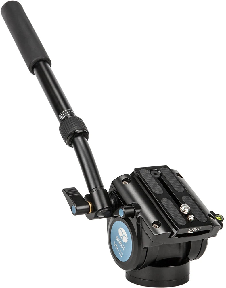 SIRUI P-424FS Carbon Einbeinstativ 170 cm mit Standspinne + Videoneiger VH-10
