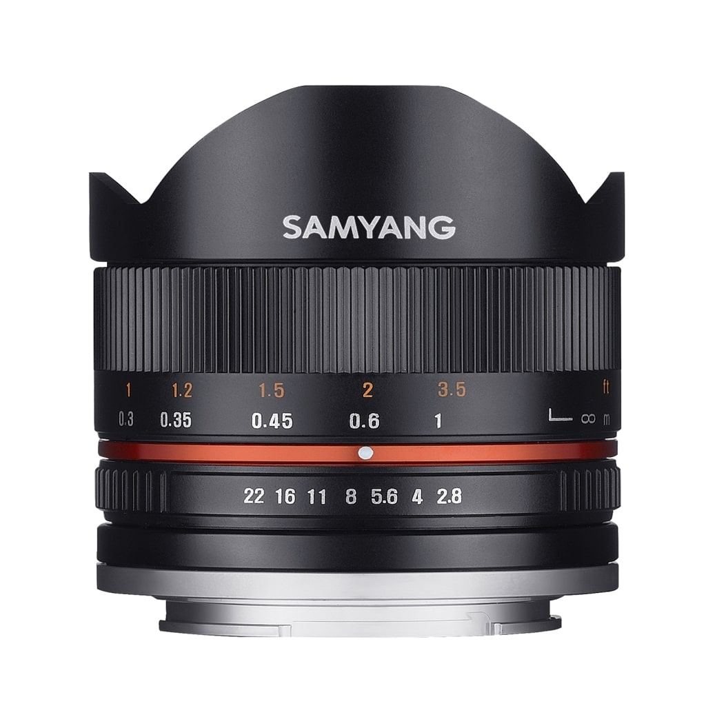 Samyang MF 8mm 1:2,8 Fisheye II APS-C für Sony E schwarz