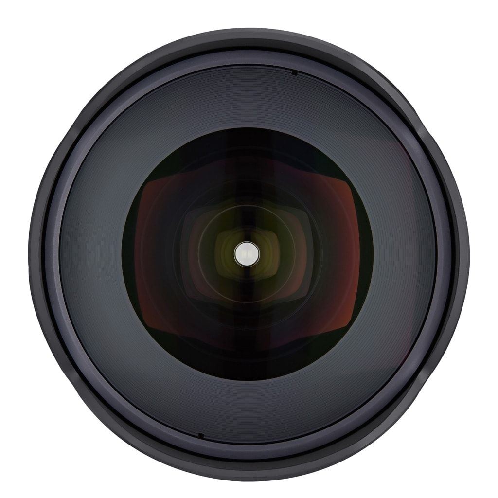 Samyang AF 14mm 1:2,8 + Lens Station für Canon EF