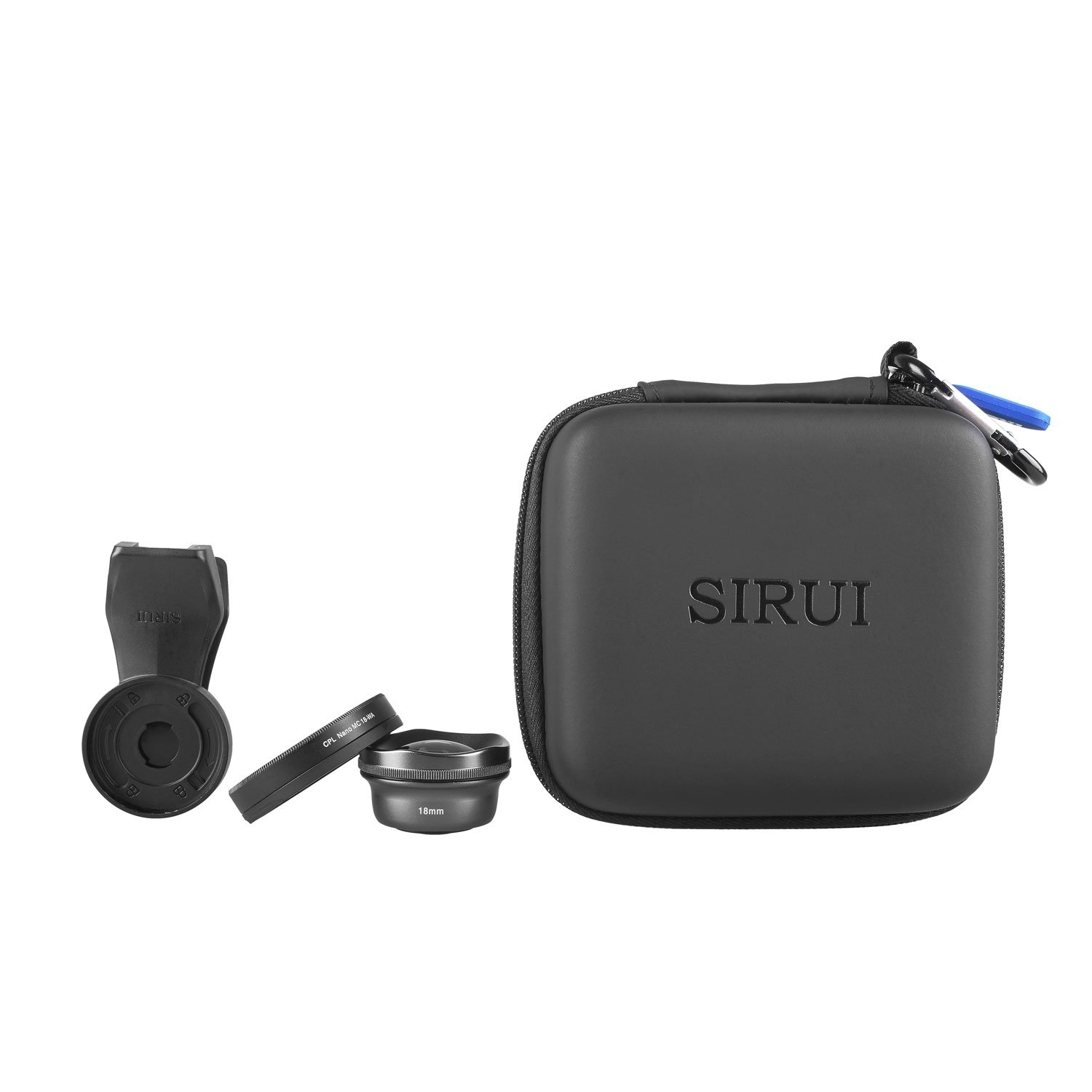 SIRUI 18-WA2 Smartphone Weitwinkel-Vorsatzobjektiv mit Polfilter und Clip