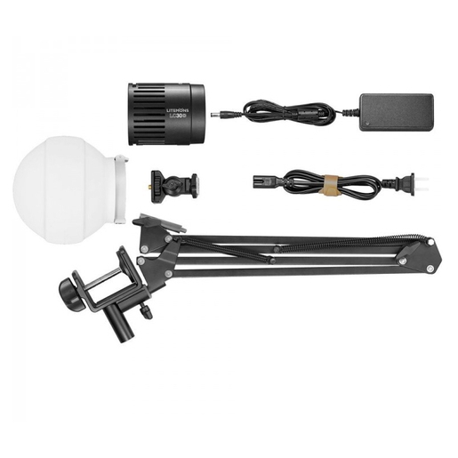 Godox LC30D-K1 Kit Litemons Tisch-LED Leuchte mit 1 x LC30D + Zubehör