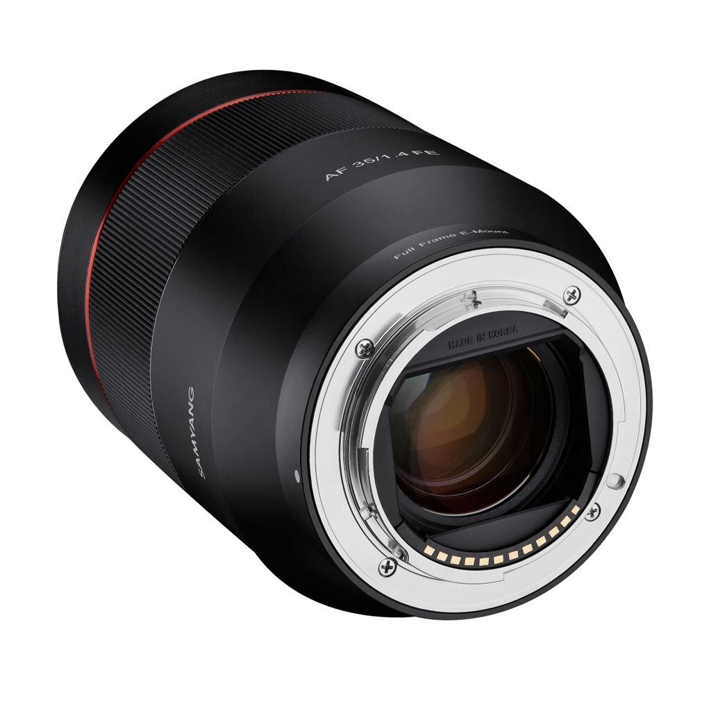 Samyang AF 35mm 1:1,4 FE + Lens Station für Sony E