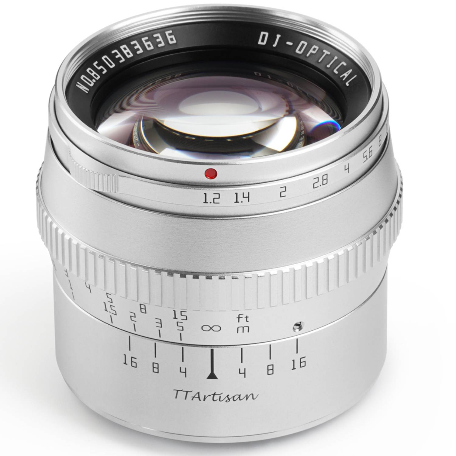 TTArtisan 50mm 1:1,2 für Sony E silber