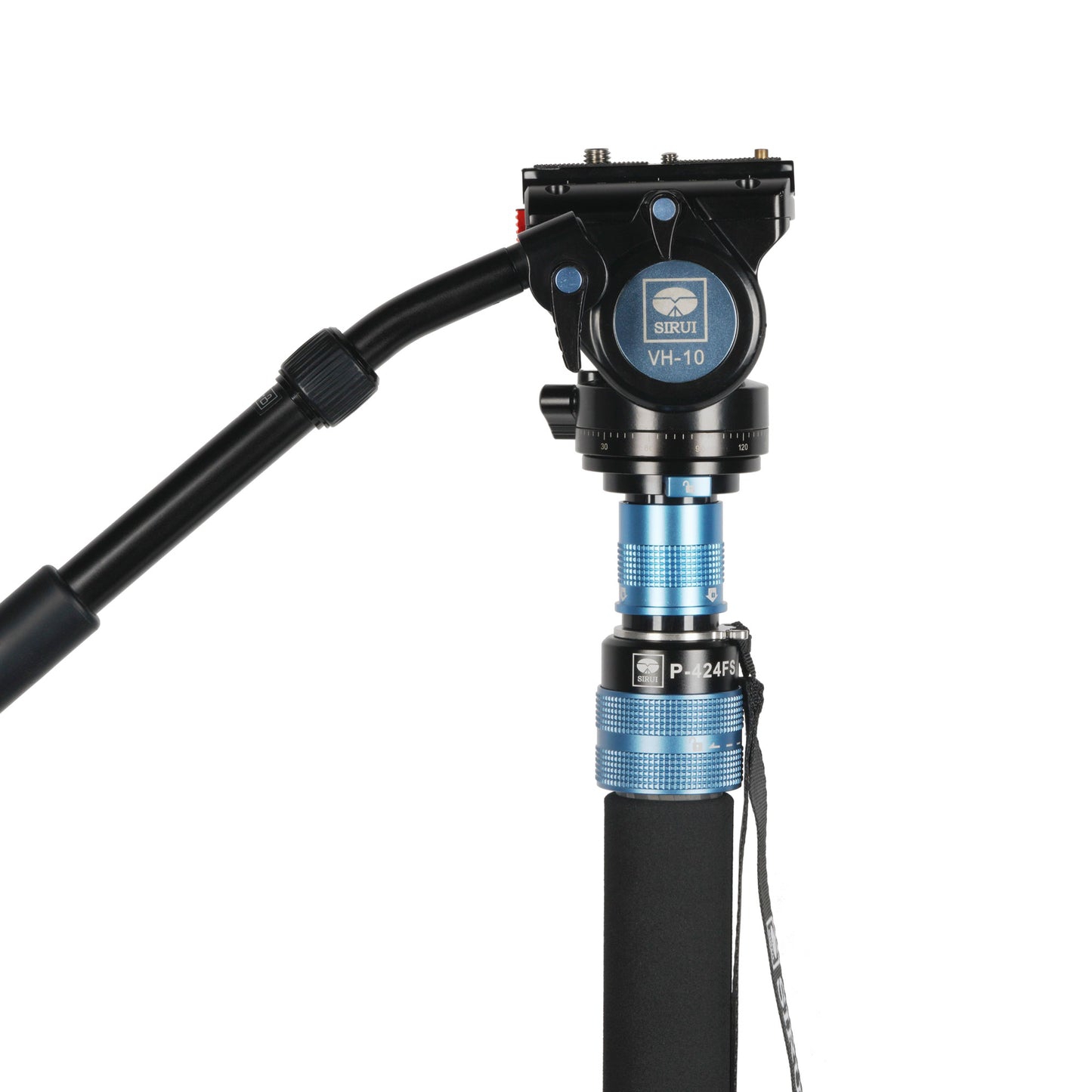 SIRUI P-424FS Carbon Einbeinstativ 170 cm mit Standspinne + Videoneiger VH-10