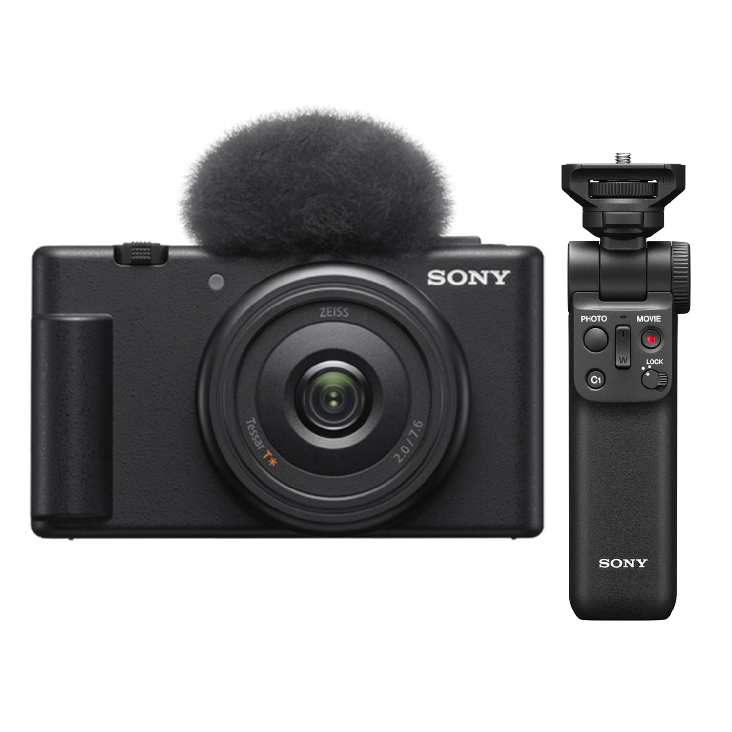 Sony ZV-1F Vlogging-Kamera + Sony GP-VPT2BT Handgriff