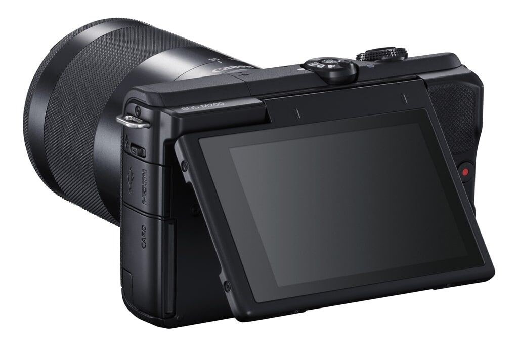 Canon EOS M200 schwarz inkl. EF-M 15-45mm 3,5-6,3 IS STM & EF-M 55-200mm 1:4,5-6,3 IS STM