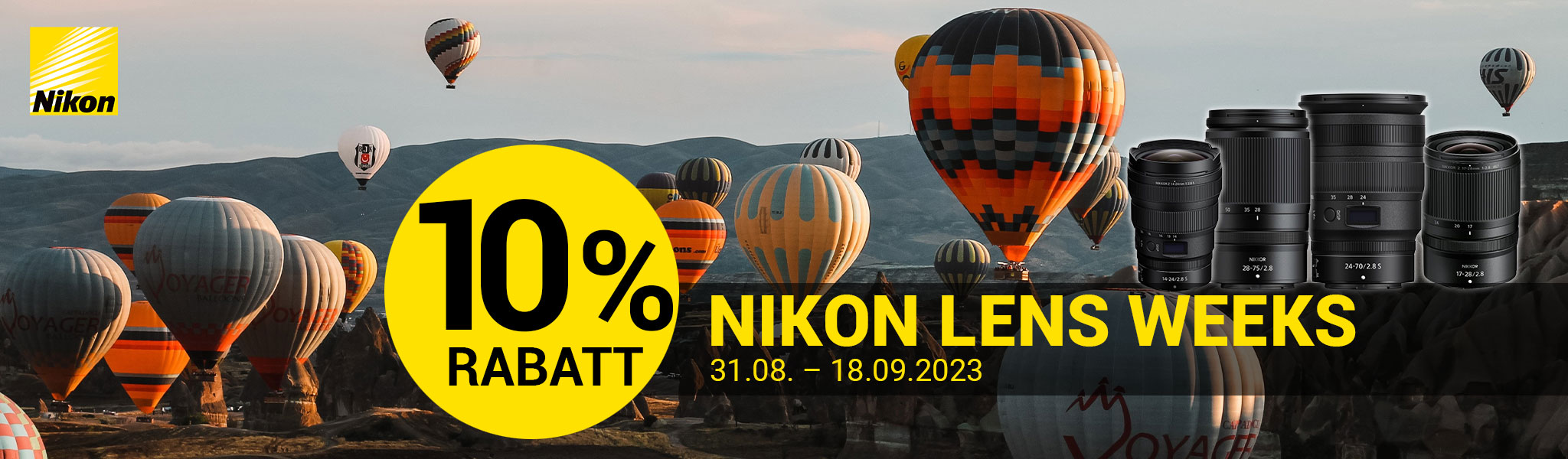 Nikon Lens Weeks 31.08.2023-18.09.2023 bei Fotomax in Nürnberg und Berlin