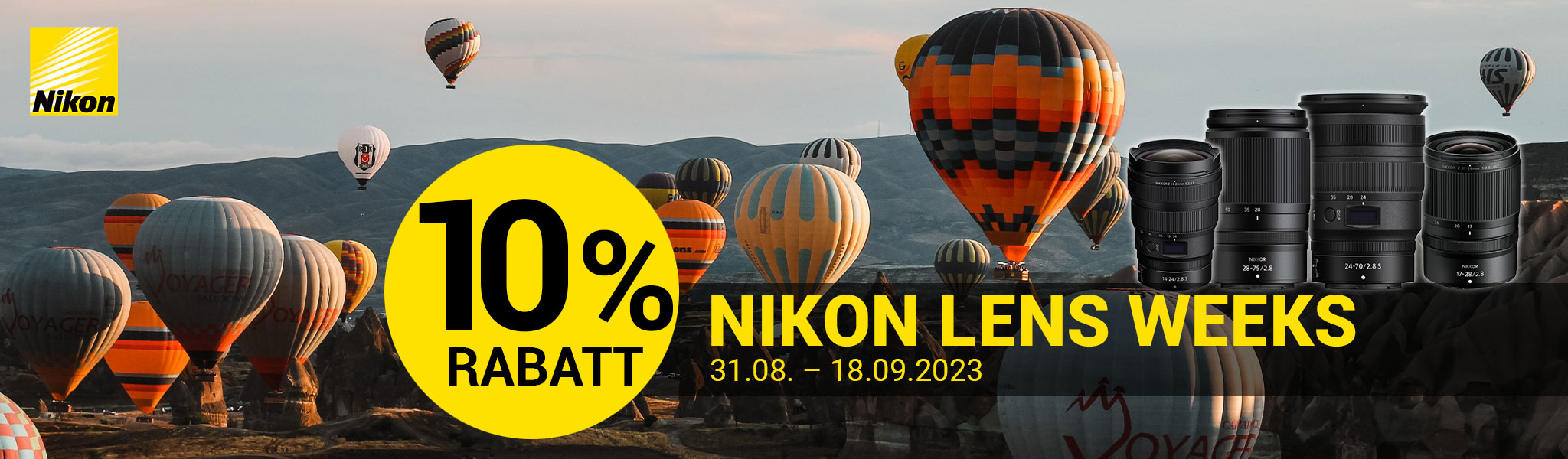 Nikon Lens Weeks 31.08.2023-18.09.2023 bei Fotomax in Nürnberg und Berlin