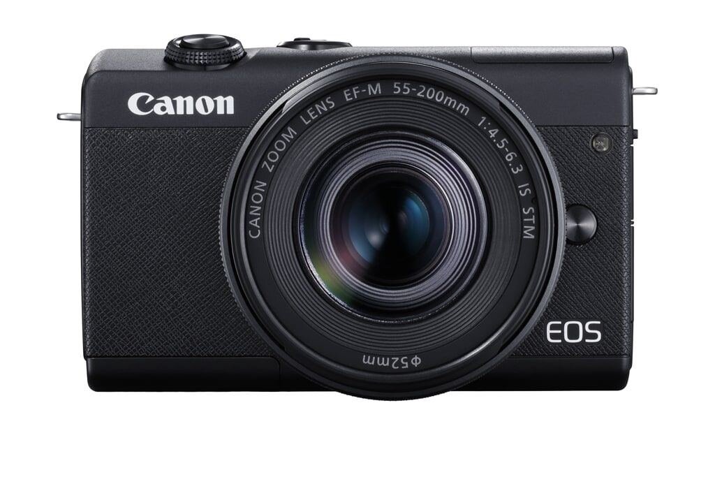 Canon EOS M200 schwarz inkl. EF-M 15-45mm 3,5-6,3 IS STM & EF-M 55-200mm 1:4,5-6,3 IS STM