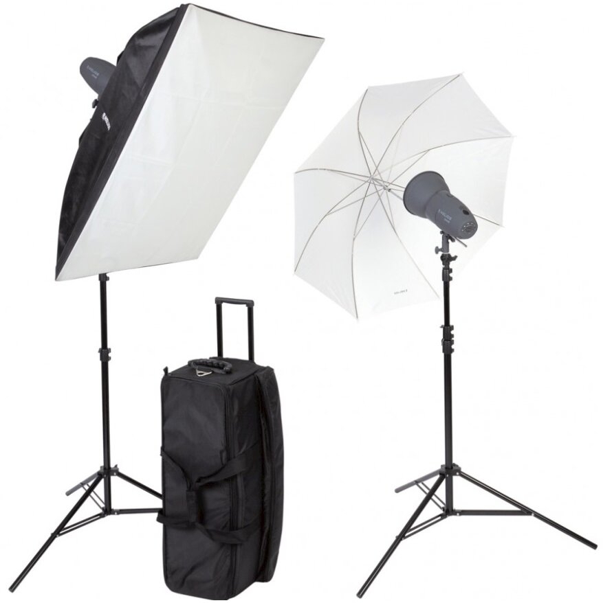 B.I.G. Helios 200E Profi-Blitzstudio 2er Kit + Zubehör