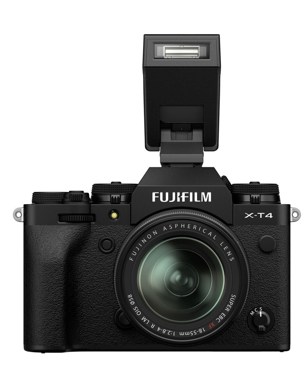 Fujifilm X-T4 schwarz inkl. XF 18-55mm 1:2,8-4,0 R LM OIS + EF-X8 Blitzgerät