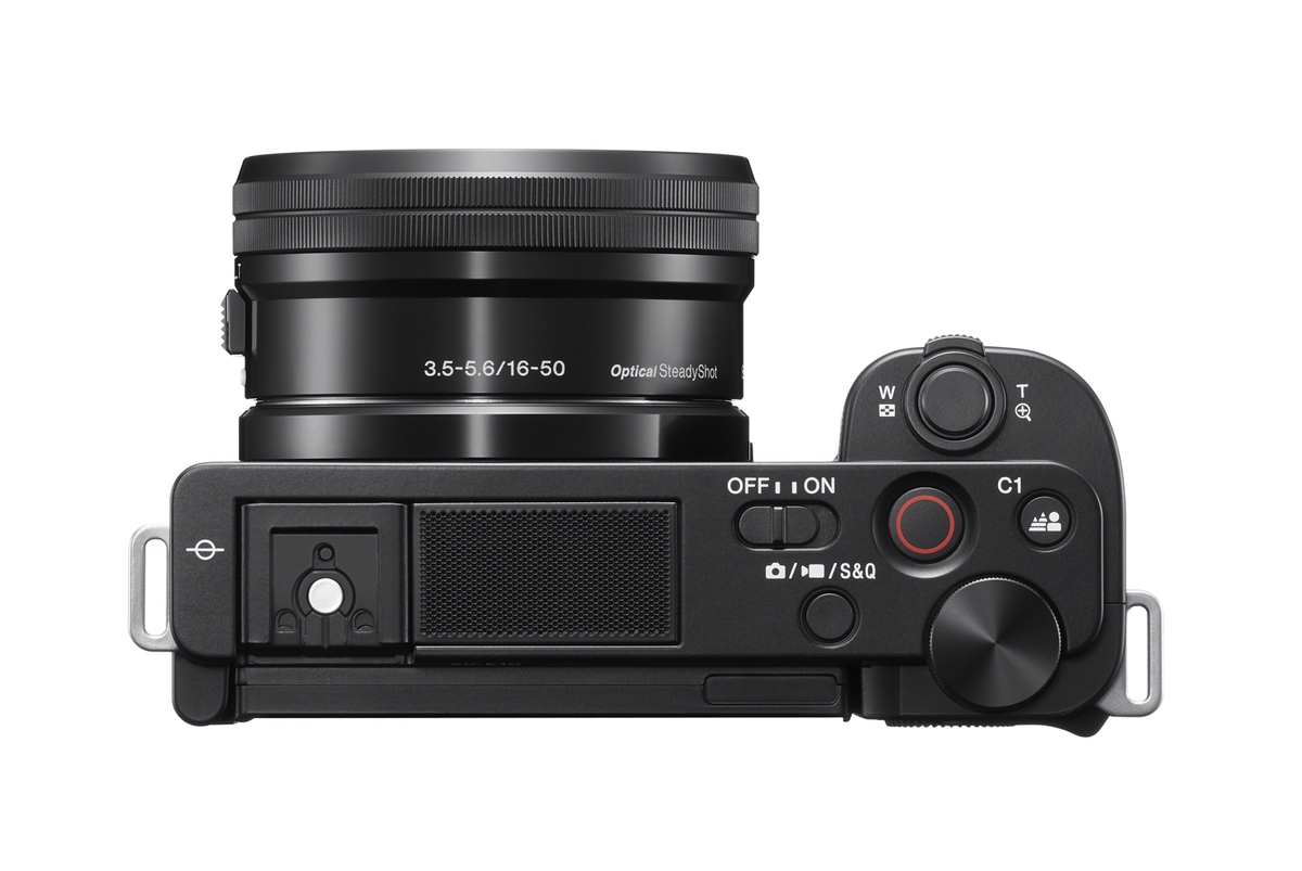 Sony Alpha ZV-E10 schwarz + Sony E PZ 16-50mm 1:3,5-5,6 OSS + Sony ECM-S1 kabelloses Mikrofon