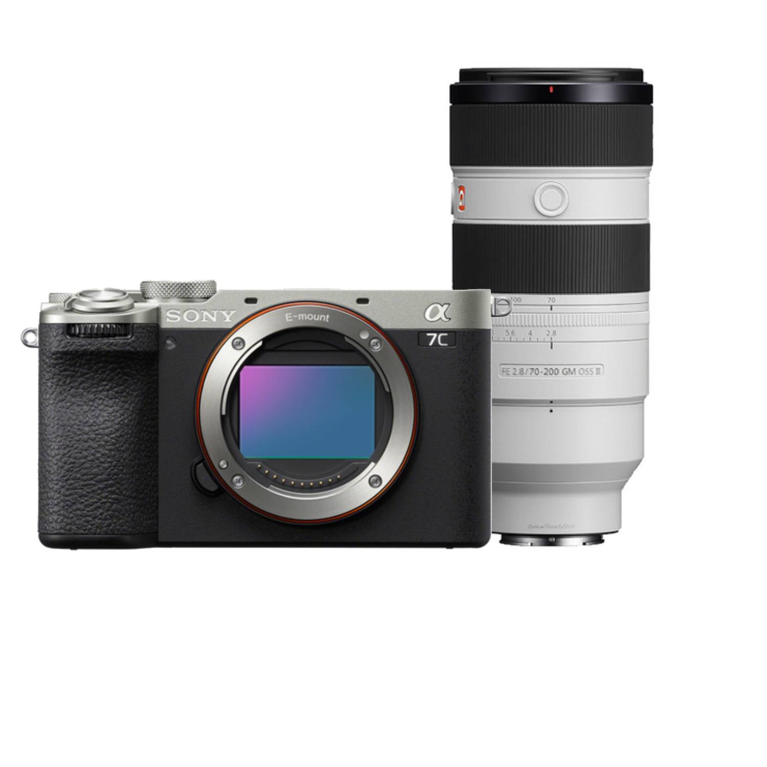 Sony Alpha 7C II (ILCE7CM2S) silber + SEL FE 70-200mm 1:2,8 GM II OSS (SEL70200GM2)