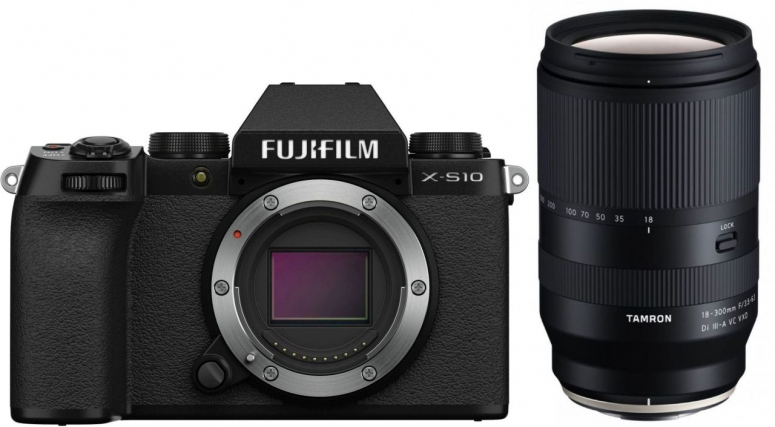 Fujifilm X-S10 inkl. Tamron 18-300mm 1:3,5-5,6 Di III-A VC VXD