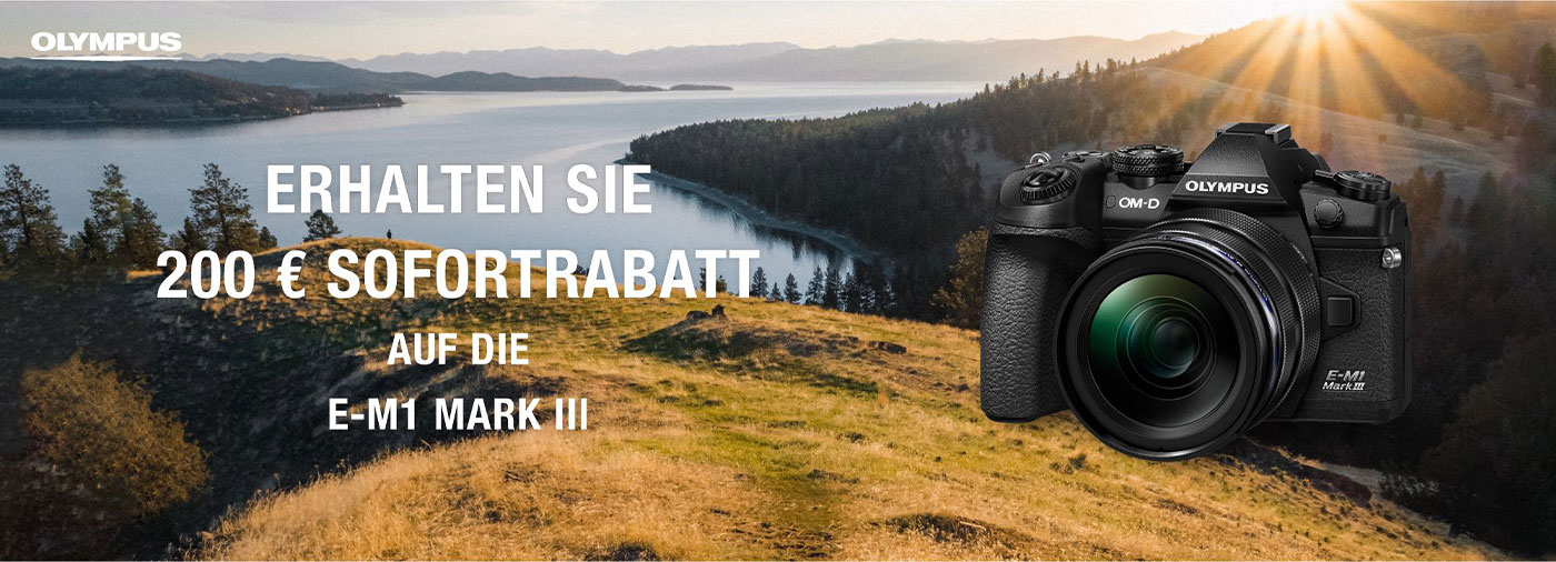 OLYMPUS OM-D E-M1 III SOFORTRABATT AKTION: 15.10.2021 - 25.10.2021