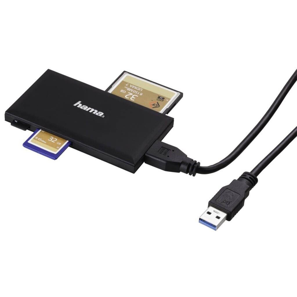Hama USB 3.0 Multi Kartenlesegerät SD/mSD/CF/MS schwarz