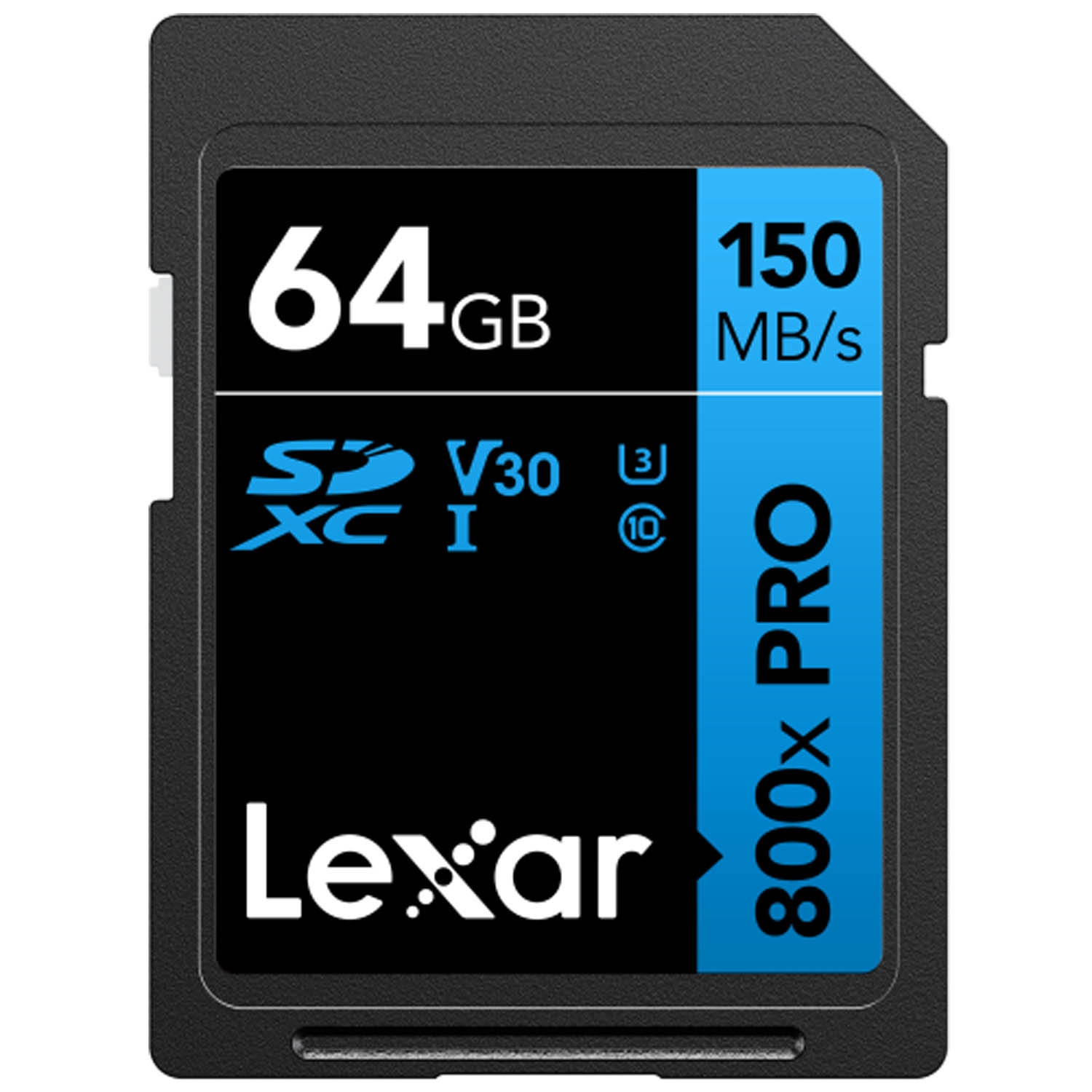 Lexar PRO Blue Series SDXC  64GB UHS-I 800x V30 - Read 150MB/s
