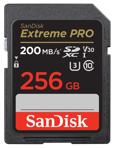 SanDisk Extreme Pro SDXC 256GB UHS-1 200MB/s U3 V30