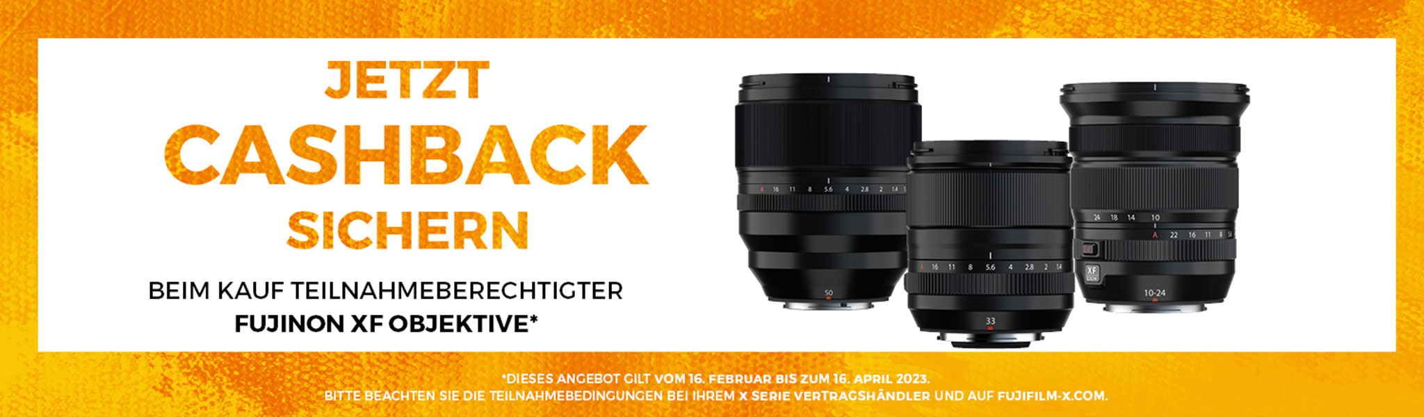 Fujifilm XF Objektive Cashback-Aktion 16.02.2023 - 16.04.2023 bei Fotomax