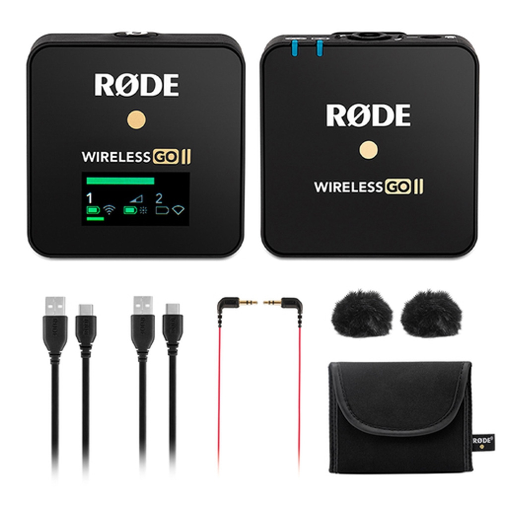 Rode Wireless GO II Single, drahtloses Mikrofonsystem mit Sende- und Empfangsmodul