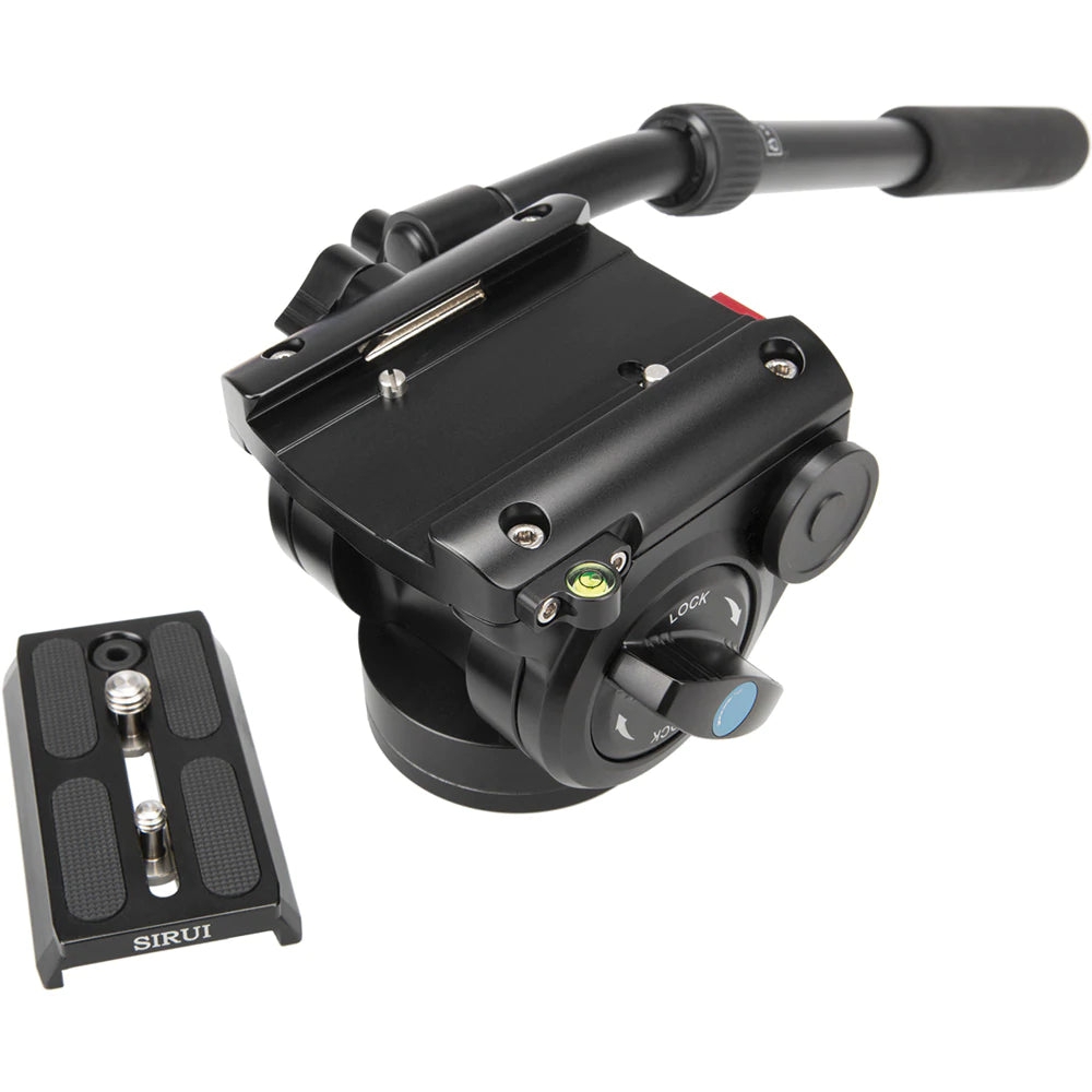 SIRUI P-424FS Carbon Einbeinstativ 170 cm mit Standspinne + Videoneiger VH-10