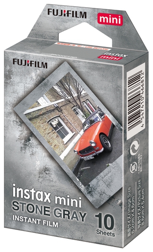 Fujifilm Instax Mini Sofortbildfilm stone gray für 10 Aufnahmen