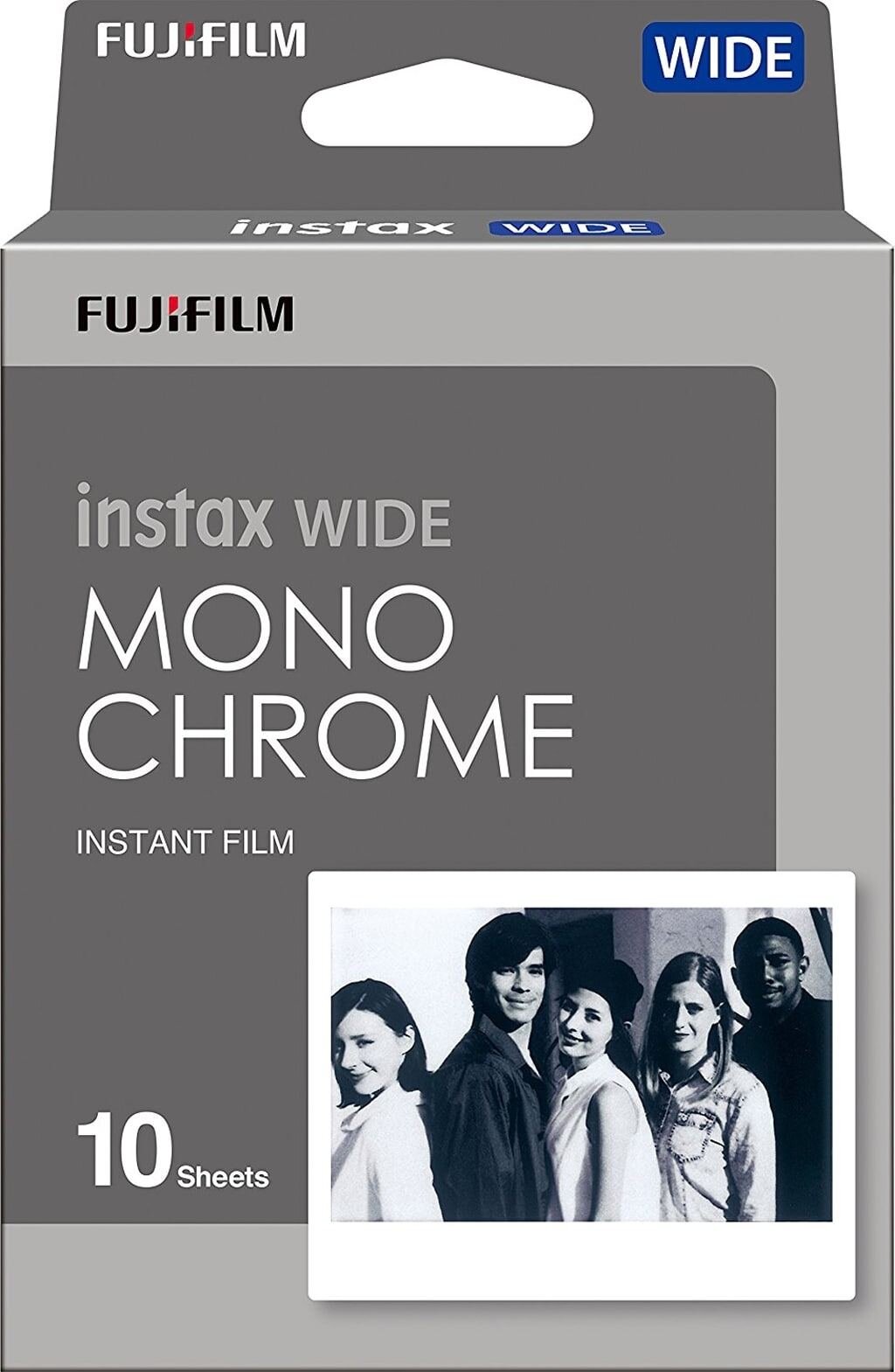 Fujifilm Instax Wide Sofortbildfilm monochrome für 10 Aufnahmen