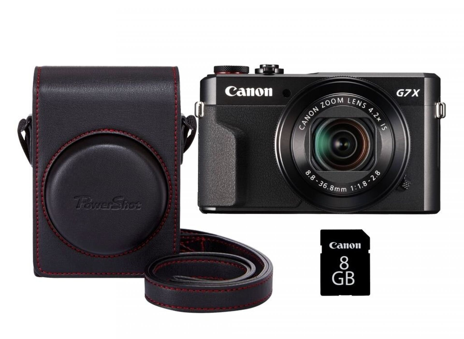 Canon PowerShot G7X Mark II Premium Kit + DCC1880 Tasche + 8GB SD